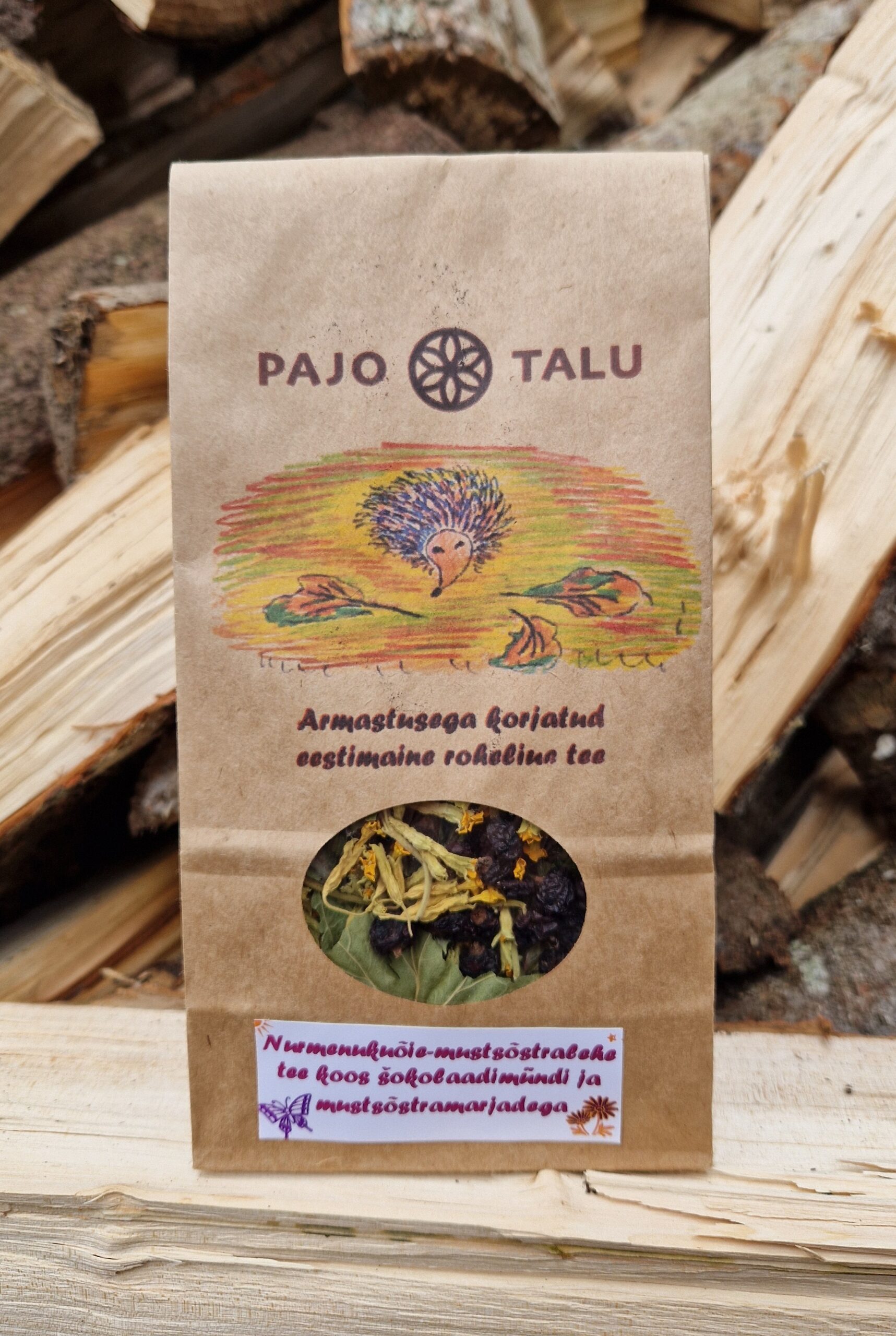 Nurmenukuõie-mustsõstralehe tee koos šokolaadimündi ja mustsõstramarjadega 30g