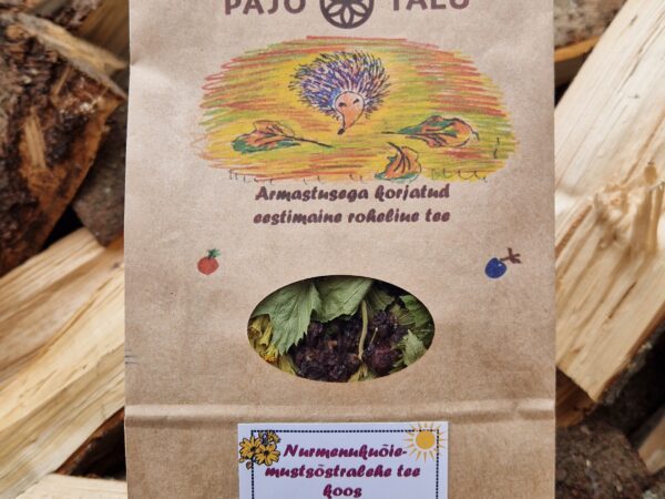 Nurmenukuõie-mustsõstralehe tee koos šokolaadimündi ja mustsõstramarjadega 50g