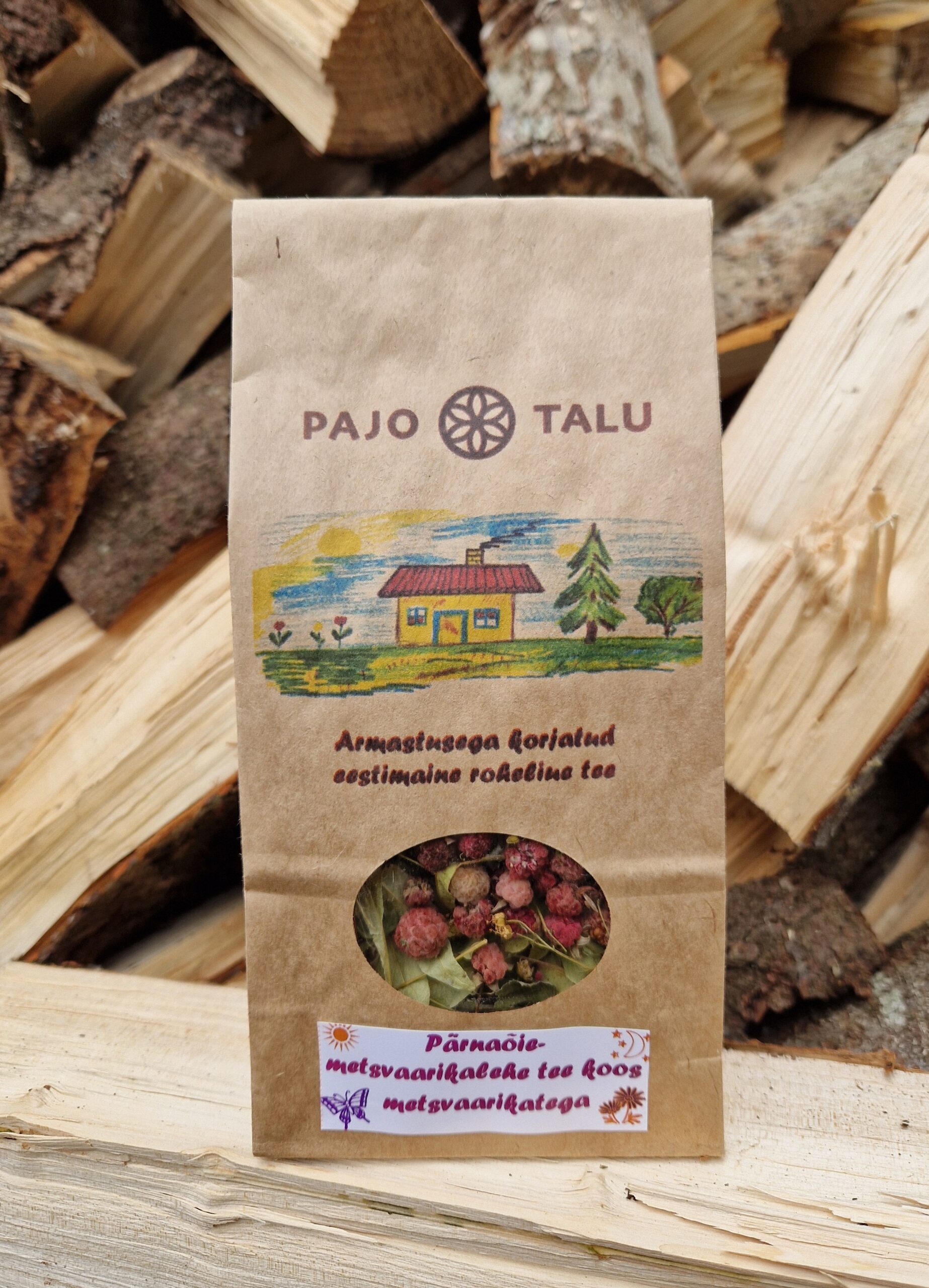 Pärnaõie-metvaarikalehe tee koos metsvaarikatega 30g