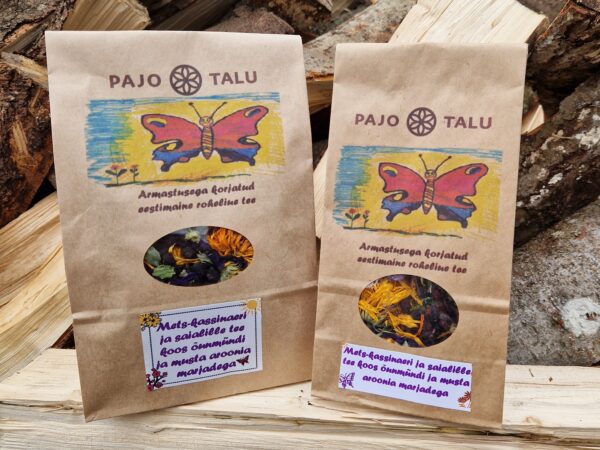 Mets-kassinaeri ja saialille tee koos õunmündi ja musta aroonia marjadega 30g ja 50g